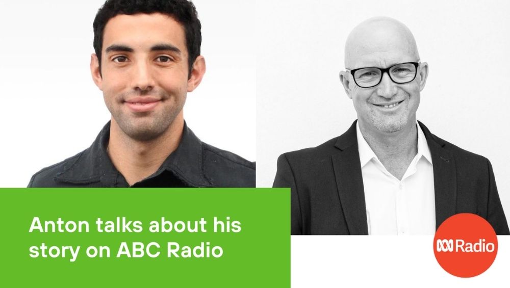 Anton talks about his story on ABC Radio