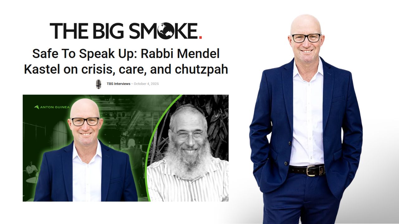 Safe To Speak Up: Rabbi Mendel Kastel on crisis, care, and chutzpah